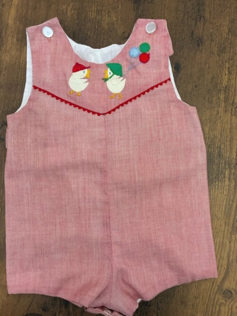 Handmade Infant Duck Onesie